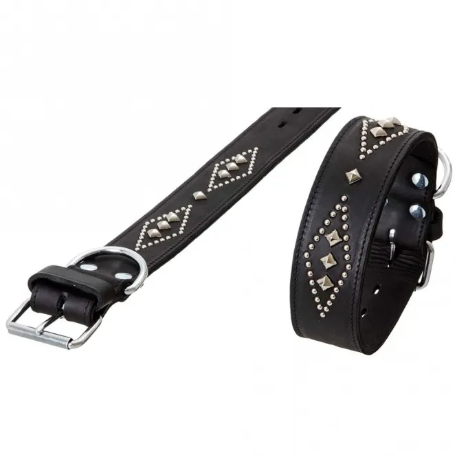 Karlie RONDO Halsband doubliert mit Ziernieten - 80cm/50mm