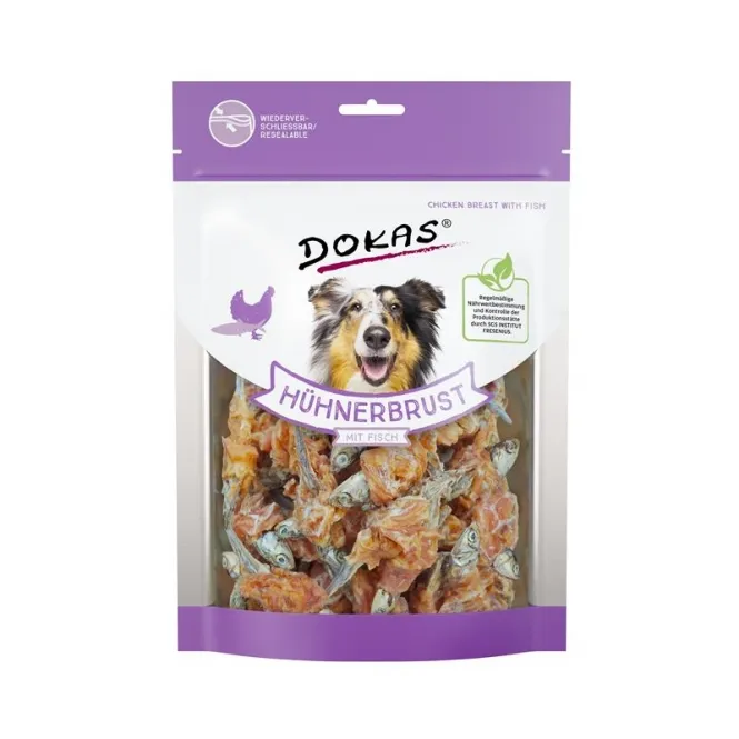 Dokas Dog Snack Hühnerbrust mit Fisch 220g