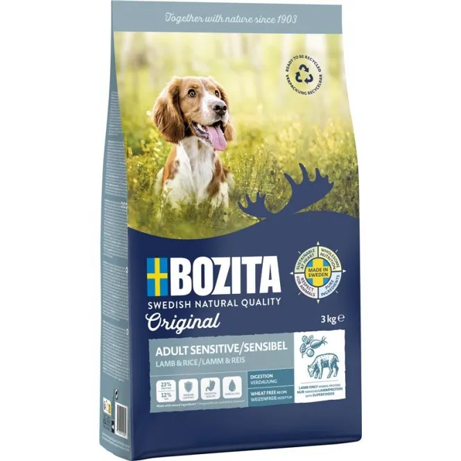 Bozita Original Adult Sensitive Lamm & Reis - 12 kg