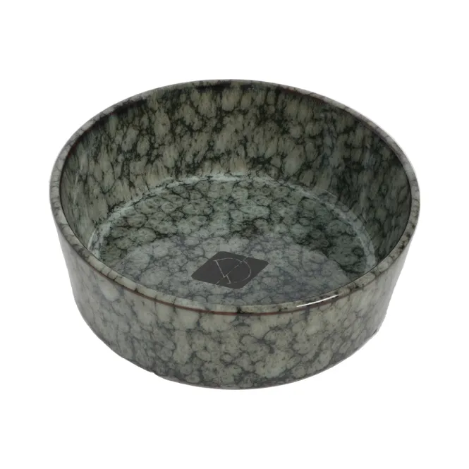D&D Trendy Napf Jasper green marble - 16 cm