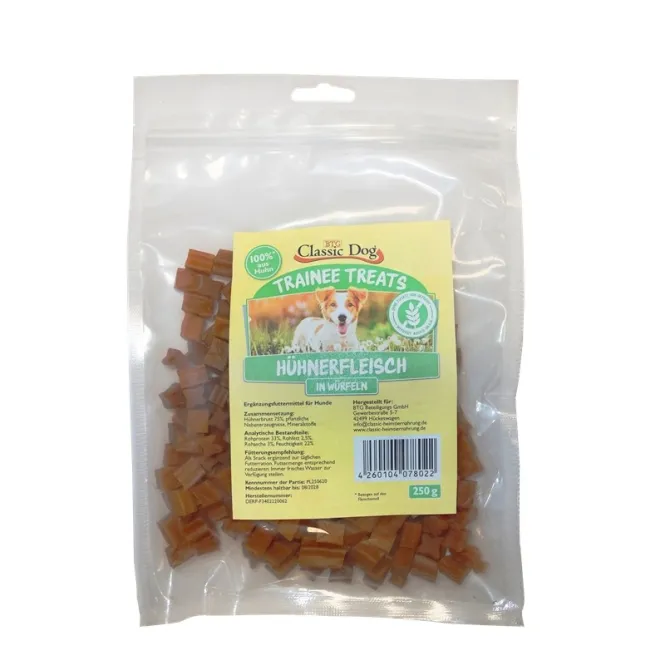 Classic Dog Trainee Treats Hühnerfleischwürfel - 500 g