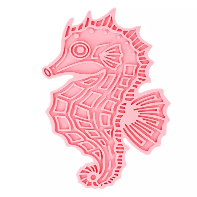 Lick Mat Seahorse - rosa