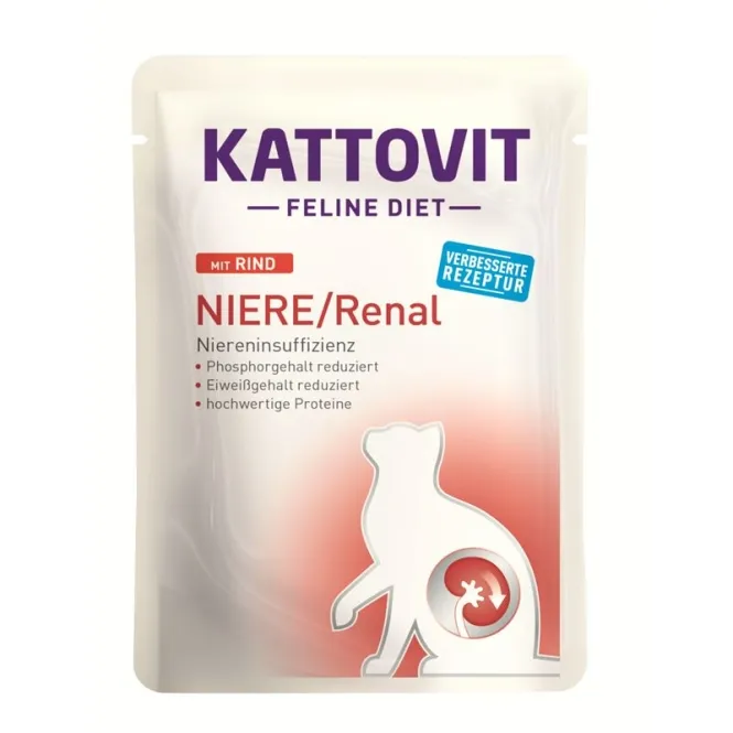 Kattovit PB Feline Diet Niere/Renal Rind 85g