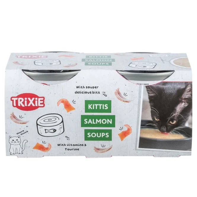 Trixie Kittis Salmon Soup - 4 × 80 g