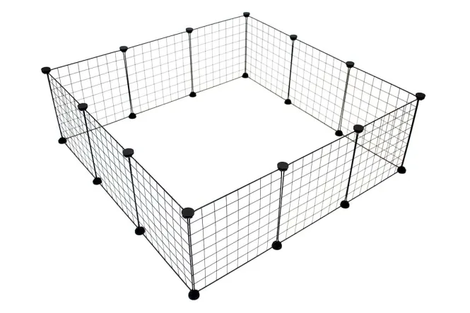 Duvoplus modulares Kleintiergehege - schwarz