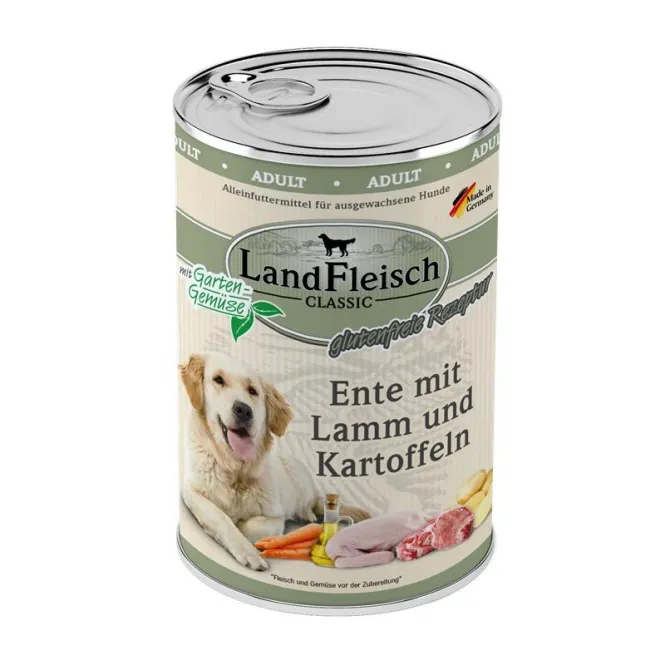 Landfleisch Dog Classic Ente mit Lamm & Kartoffeln - 400g