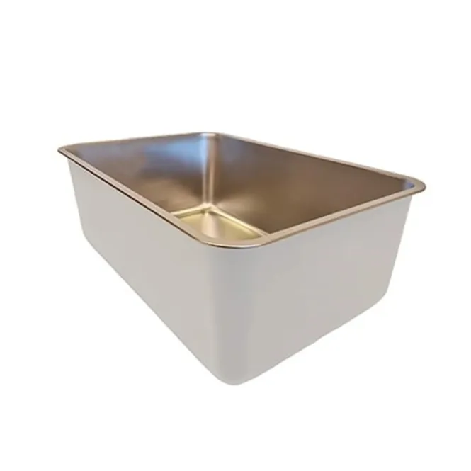 QUAPAS! Edelstahl-Katzentoilette - weiß