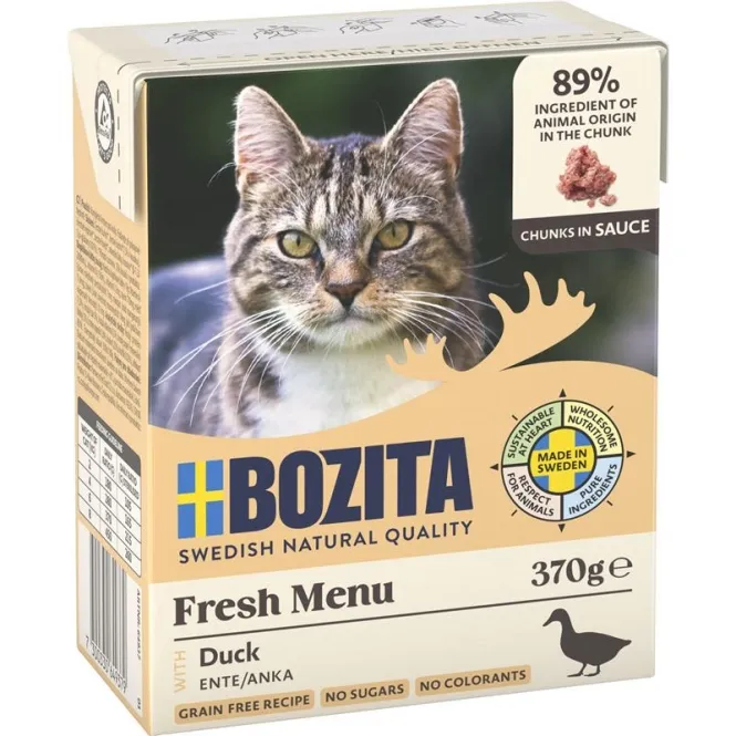 Bozita Cat Tetra Recard Häppchen in Sauce mit Ente 370g