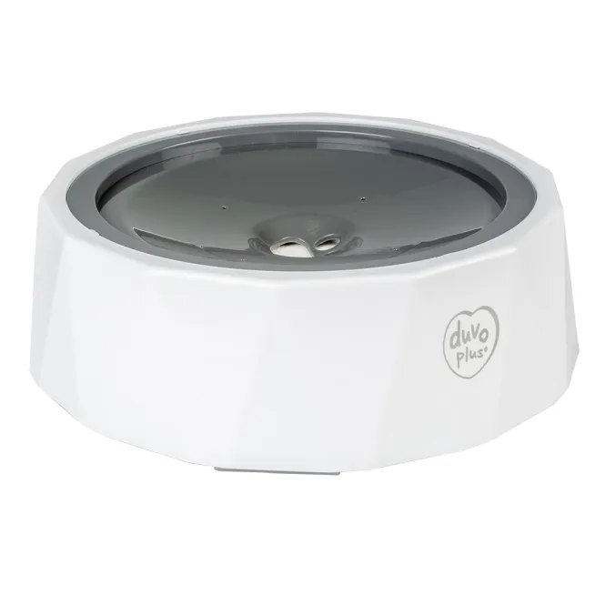 Duvoplus Anti-Verschütten Trinknapf Poly weiß/grau