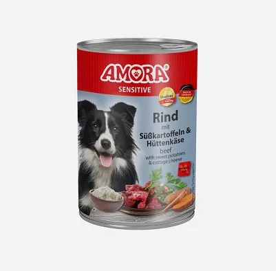 AMORA Dog Sensitive Rind & Süßkartoffel - 400 g