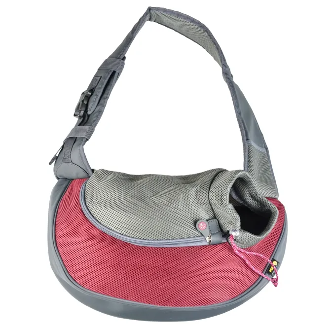 EBI Fronttasche Sarah Crazy Paws - Bordeaux - S - 25x15,5x43cm - max. 3kg