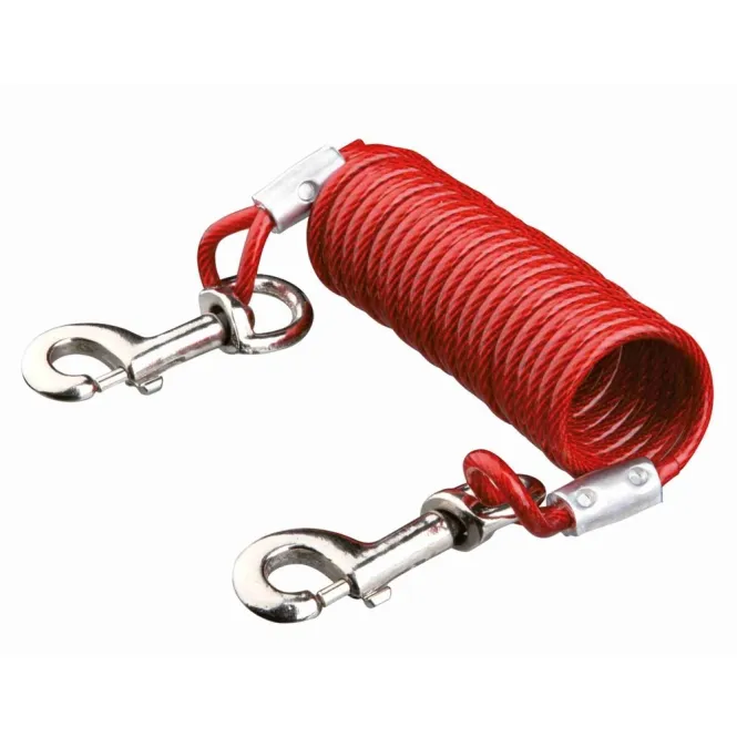 Trixie Anbindeleine mit Spiralkabel