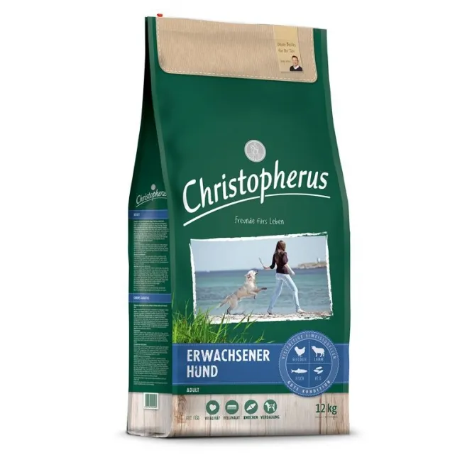 Christopherus Erwachsener Hund Geflügel,Lamm, Ei & Reis - 4 kg