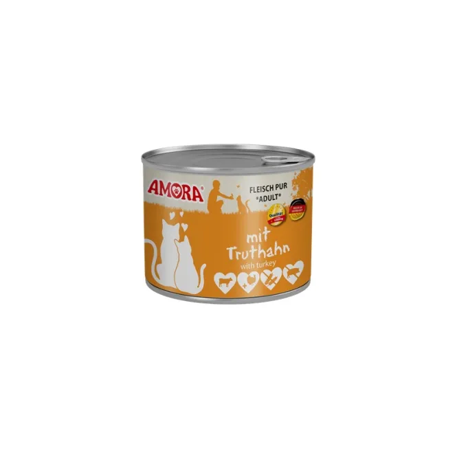 Amora Cat Dose Fleisch Pur mit Truthahn - 200g