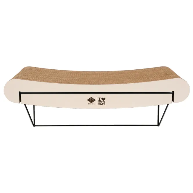 D&D gebogenes Wandregal aus Pappe David - braun/beige