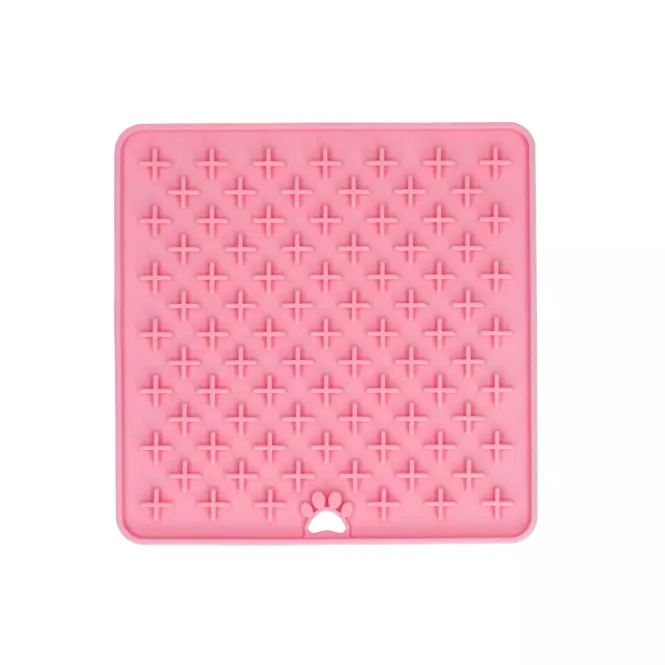 Lick Mat Cross - rosa