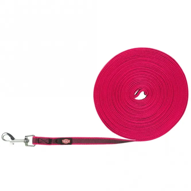 Trixie Schleppleine, gummiert - fuchsia - 15 m/15 mm